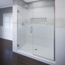 Celesta 72" High x 58" Wide Pivot Frameless Shower Door with Clear Glass