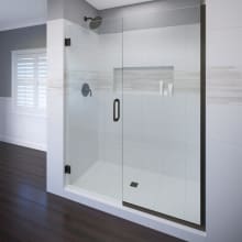 Celesta 72" High x 58" Wide Pivot Frameless Shower Door with AquaGlideXP Clear Glass