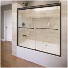 Celesta 58-1/4" High x 60" Wide Bypass Framed Tub Door with AquaGlideXP Clear Glass