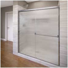 Classic 70" High x 40" Wide Bypass Framed Shower Door with Rain Glass