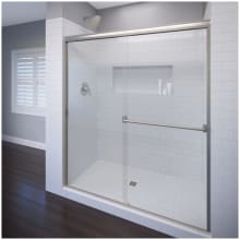 Classic 70" High x 56" Wide Bypass Framed Shower Door with Clear Glass