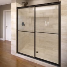 Deluxe 68" High x 40" Wide Bypass Framed Shower Door with Clear Glass