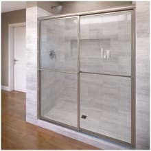 Deluxe 71-1/2" High x 59" Wide Bypass Framed Shower Door with Clear Glass