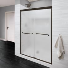 Infinity 70" High x 58-1/2" Wide Bypass Semi Frameless Shower Door with Frosted Glass