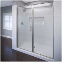 Infinity 68-5/8" High x 46" Wide Hinged Framed Shower Door with AquaGlideXP Clear Glass