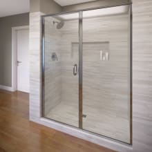 Infinity 76-1/8" High x 46" Wide Hinged Framed Shower Door with Clear Glass
