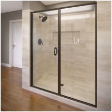 Infinity 72-1/8" High x 58" Wide Hinged Framed Shower Door with AquaGlideXP Clear Glass