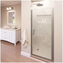 Infinity 76" High x 28" Wide Hinged Framed Shower Door with Clear Glass