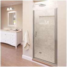 Infinity 65-9/16" High x 34" Wide Hinged Framed Shower Door with Clear Glass