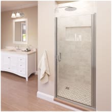 Infinity 65-9/16" High x 34" Wide Hinged Framed Shower Door with AquaGlideXP Clear Glass