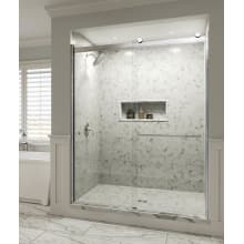 Rotolo 70" High x 60" Wide Sliding Frameless Shower Door with Clear Glass