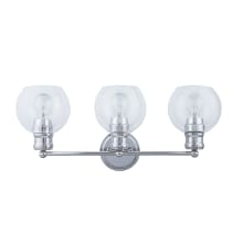 Blyth 3 Light 24" Wide Vanity Light with Clear Glass Shades