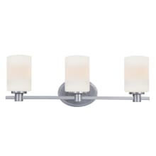 Ridley 3 Light 23" Wide Vanity Light with Frosted Glass Shades