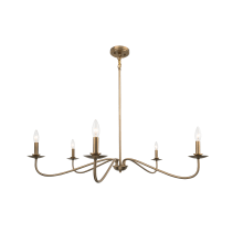 Leven 5 Light 41" Wide Taper Candle Style Chandelier
