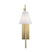 Eva 25" Tall Wall Sconce with Linen Shade