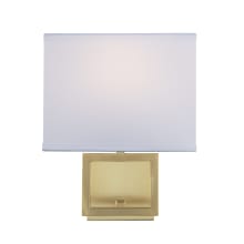 Norwood 10" Tall Wall Sconce with Linen Shade
