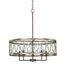 5 Light 25" Wide Taper Candle Chandelier