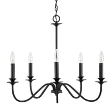5 Light 26" Wide Candle Style Chandelier