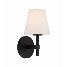 11" Tall Bathroom Sconce with Frosted Glass Shade