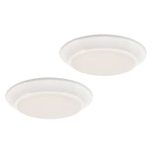 Rowland 7" Wide Flush Mount Ceiling Fixture - 2 Pack