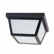 Stanhope 9" Wide Flush Mount Frosted Glass Outdoor Ceiling Fixture