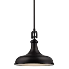 Stabler Single Light 15" Wide Pendant with Metal Shade