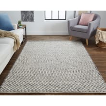 Statement 8' x 11' Wool Hand Woven Braided Pattern Area Rug From the Morgan Collection