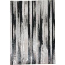 Maddox 1-3/4' x 2-3/4' Polyester Abstract Stripe Rectangular Throw Rug From the Owen Collection