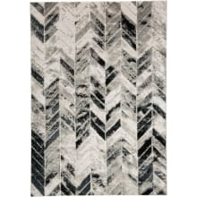 Daelan 6' x 9-1/2' Polyester Chevron Rectangular Area Rug From the Owen Collection