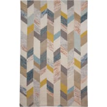 Belva 8' x 11' Wool Hand Tufted Chevron Rectangular Area Rug From the Brunei Collection