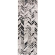 Daelan 2-3/4' x 7-3/4' Polyester Chevron Runner From the Owen Collection