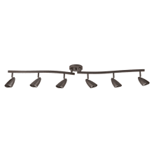 Erinome 6 Light 52-3/8" Wide Fixed Rail Ceiling Fixture