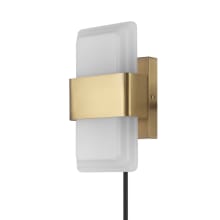 Neo Haven 8" Tall LED Hardwired or Plug-In Wall Sconce