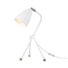 16" Tall Tripod Desk Lamp with Metal Shade