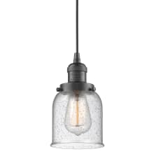 Mabel 5" Wide Mini Pendant with Clear Seedy Glass Shade