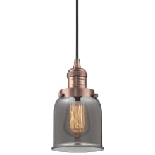 Mabel 5" Wide Mini Pendant with Smoked Glass Shade