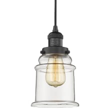 Louise 6" Wide Mini Pendant with Clear Glass Shade