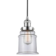 Louise 6" Wide Mini Pendant with Clear Glass Shade