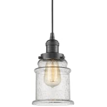 Louise 6" Wide Mini Pendant with Clear Seedy Glass Shade