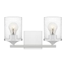 Della 2 Light 14" Wide Bathroom Vanity Light