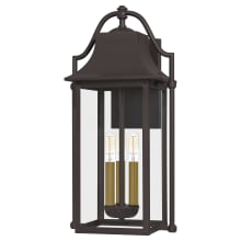 Elsie 3 Light 21" Tall Outdoor Wall Sconce