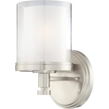 Immured Single Light 5-3/4" Wide Bathroom Sconce with Clear Glass Shade