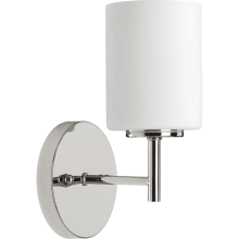 Lucy Indoor Wall Sconce with Frosted Glass Shade - 10" Tall