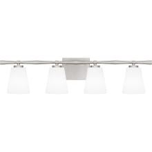 Capitolinus 4 Light 31" Wide Vanity Light with Frosted Glass Shades