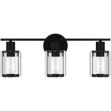Gisele 3 Light 21" Wide Vanity Light with Crystal Shades