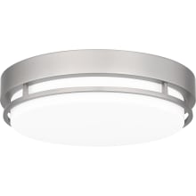 Muriel 12" Wide LED Flush Mount Drum Ceiling Fixture with Acrylic Shade
