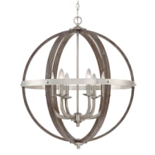 Mayes 6 Light 24" Candle Style Chandelier
