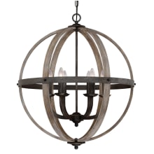 Mayes 6 Light 24" Candle Style Chandelier