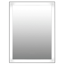 Perry 31-1/2" x 23-1/2" Rectangular Flat Aluminum Framed Bathroom Mirror