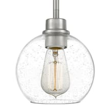 Gentry 7" Wide Mini Pendant with Seedy Glass Shade